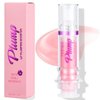 WenFeng Spicy Lip Plumping Booster,Plumping Lip Oil with Chili Extract,Plump and Pout Lip Plumper for Women Girls,Fuller Lips Instantly,Hydrating,High-Shine (01)