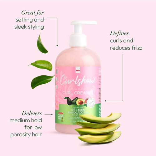 ORS Olive Oil Curlshow Curl Creator Infused with Collagen & Avocado Oil for Strength & Length (16.0 oz)