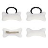 4PC Bone Hair Clips Elastic Tie White Bone Barrettes, Halloween Costume Accessories Plush Hairpins Hair Tie