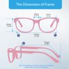 Firmoo Blue Light Blocking Glasses, Cat Eye Computer Glasses Bluelight Blocker 1.00 for Women, Vintage Cateye Eyeglasses Frame (Black Pink Frame)