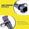 ABS Wheel Speed Sensor Fit for Dodge Nitro 200 2007 2008 2009 2010 2011, for Jeep Liberty 2008-2012, for Jeep Wrangler 2007-2017, for Jeep Wrangler JK 2018, for Sport Utility, ALS1932