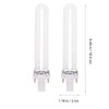 SEWACC 4pcs U- Shaped Lamp Bulb Tube 9W UV 365nm Lamp Tube for Nail Art Dryer UV Lamp Light Replacement