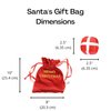 Midlee Santa's Gift Bag Dog Toy - 2.5"