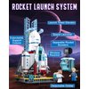 Sluban Launch Center City Space Building Set, Rocket Launchpad Building Kit with 4 Astronaut Minifigures for STEM Role-Play, Gift Toys for Boys 6+, Compatible with Lego Space, 424 PCS
