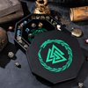 Soar Forge Dice Tray for DND and RPG - Beautiful Valknut and Dragon 8 Inch Rolling Dice Tray Compatible with Dungeons and Dragons and Tabletop RPGs - Box Storage to Protect Dice