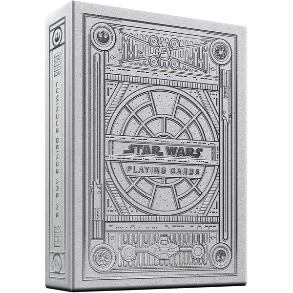 theory11 Star Wars Silver Special Edition - White Light Side Premium Playing Cards Theme Deck