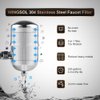 𝗪𝗜𝗡𝗚𝗦𝗢𝗟 Faucet Water Filter Replacement Cartridge, Reduce 99.6% Lead Chlorine Odor, Alkalize Water, Mineralize Water, Multi-function NSF/ANSI 42&53, Compatible with WINGSOL Faucet Filter