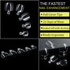 360Pcs Soft Gel Toe Nail Tips for Soak off Gel Extension Systems, Short Pre-shaped Full Cover False Toenails Gel Tips Clear Press on Nails,12 Sizes Summer Toe Tips for Home DIY Salon Manicure.