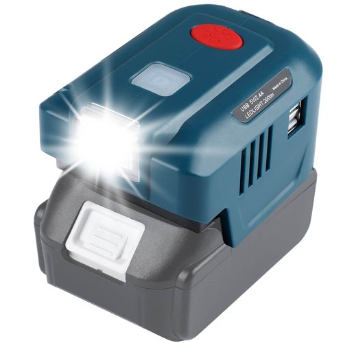 BTRUI for Makita Powered Inverter Generator 150W for Makita Battery DC 18v to 110v AC Output, Portable Power Source USB Charger Adapter, for Makita Power Station with LED Light