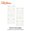 Sally Hansen Salon Effects Nail Accents, Bubbly & Pearls, Nail Art Decals, Easy to Use, No Commitment, Use On Nail Polish or Bare Nails, Mix and Match Styles