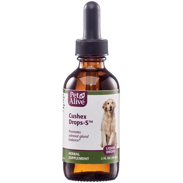 PetAlive Cushex Drops-S, Adrenal Gland Balance Herbal Pet Supplement, 2fl oz., 59ML