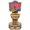 Loser Trophy - 5.5" Gag Toilet Bowl Sculpture Trophy Award