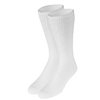 Truform Medical Compression Socks for Men and Women; 8-15 mmHg Crew Length to Mid-Calf, White, X-Small (Pack of 2)