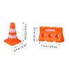 Gadpiparty 24pcs Mini Traffic Cones Plastic Fence Roadblock Signs Playset Construction Road Cones Tiny Marker Cones Roadblock Cone Models Educational Plaything for Kids