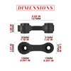 NACORE XR650L 7-Level Adjustable Lowering Link, 7075 Aluminum Dirt Bike Rear Suspension Linkage for XR650L 2004-2024 Off Road Motorcycle, Black