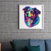 Australian Shepherd Dogs Wooden Puzzle Stained Colorful (9.7 * 11.2in-200pcs) Art Painting Wooden Puzzle for Kids Adults, Birthday Mother's Father's Day Christmas for Dad Mom Son Daughter