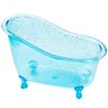 Home Spa Bath Basket - Fresh Aquatic Oceanside Breeze Spa Set For Women - Bath & Body Set For Women - Contains Shower Gel, Bubble Bath, Body Lotion, Bath Salt, Puff Displayed in Calming Blue Tub