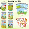 CY2SIDE 12PCS Summer Bugs Stickers Scene for Kids, Make A Bug Jar Sticker Scene with Butterfly Bee Ladybug Flower, Make Your Own Insect Stickers with Jar Scene, DIY Summer Party Games Class Activities