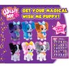 Wish Me Pets - Light Up LED Plush Stuffed Animals - Fluffy Blue Cavalier Puppy with Purple Bow