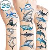 Generic 118 PCS Shark Tattoos Tattoo Temporary Stickers for Boys Kids Adults Themed Birthday Party Favors Decorations Supplies Favors Decor Theme School Prizes Rewards