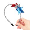 Doneace 4th of July Headband Independence Day Hair Accessories Glittery Stars Hair Bands for Women Girls Kids Holiday Cute Hair Hoop Party Favors Decorations Supplies 1 Pcs