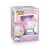 Epic Collectibles Pop Hello Kitty - Set of 2 - Hello Kitty with Birthday Cake and Balloons 50th Anniversary Vinyl Figures Bundle with Compatible Funko Box Protector