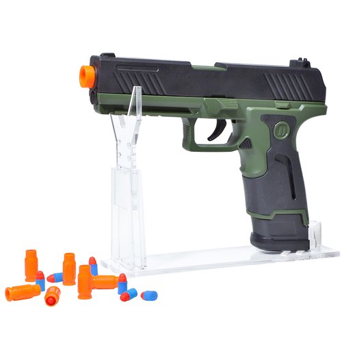 Yewdrum Toy Blaster with 40 Foam Projectiles, 16 Reusable Plastic Casings, 2 Projectile Holders, Educational Toy for Boys and Girls Age 8+