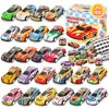 SevenQ Toy Cars for Kids, 24Pcs Race Cars Pull Back Cars Playsets with Storage Bags,Party Favors Kids Prizes Fillers Bulk Gifts for Boys and Girls Car Game Treasure Chest