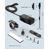 EXTRACTME Motorcycle USB Charger, 6.8A Quick Charge 3.0 Dual USB Motorcycle Phone Charger with Voltmeter & ON/Off Switch, Waterproof Quick Disconnect SAE to USB Adapter for Phone, Tablet, GPS