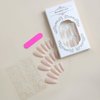 YoYoee Medium Nude Nails Tips Solid Color Nails False Nails Stiletto Press on Nails Full Cover Fake Nails for Women and Girls 24PCS
