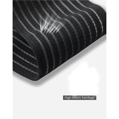 Thigh Support Compression Bandage Sleeve for Women and Men, Lower Leg Compression Wrap Brace for Thigh Pain, Shin Splint Guard for Football, Tennis, Volleyball, One Size Fit Most, Adjustable