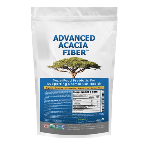 Advanced Acacia Fiber Powder 2.5 Ibs (40oz) Soluble Fiber Leaky Gut Repair Powder. Organic Fiber Supplement Powder Prebiotic for Gut Repair