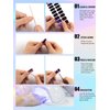 Kalolary Purple Gel Nail Wrap Strips, Purple Mirror Full Nail Wrap Gel Nail Art Polish Sticker Long-Lasting Gel Nail Wrap with Nail File and Stick（UV/LED Lamp Required）