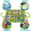 Construction Toy Set with Portable Play Mat and Storage Bag: Build & Play Travel Toys for Toddlers Kids