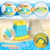 Elovien Beach Sand Toys Set, 24PCS Sandbox Toys with Mesh Backpack Bag Included 2 Foldable Buckets Pails, Sand Molds, Shovels, Rakes and Watering Can, Summer Outdoor Toys for Kids Toddlers Boys Girls