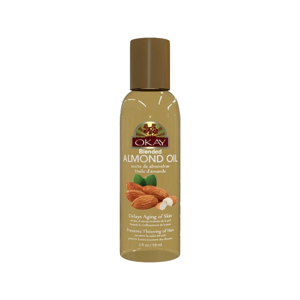 OKAY ALMOND OIL for SKIN and HAIR 2oz / 59ml