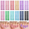 12 Sheets Glitter Nail Wraps, Nail Polish Strips Stickers, Shine Full Wrap Nail Polish Decals, Self-Adhesive Nail Art Decals Strips Manicure Kits Nail Art Designs for Women Girls