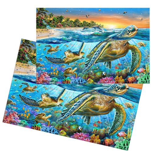 Puzzles for Kids Ages 4-6 8-10 Year Old - Underwater World,100 Piece Puzzle for Toddler Children Learning Educational Puzzles Toys for Boys and Girls