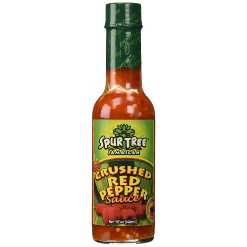 Spur Tree Crushed Red Pepper Sauce – Organic Crushed Red Pepper Sauce for an Authentic Jamaican Experience – Organic Red Pepper Sauce to Spice Up Your Dish (5 Oz, 2 Pack)