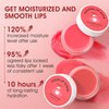 Lip Scrub & Lip Mask Set, Cherry Lip Exfoliator Scrub, Christmas Gifts Stocking Stuffers Gift for Women, Overnight Suger Lip Treatment, Repair Dry Cracked Lips - with Lip Brush (10g*2)