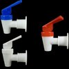 GXXMEI 6PCS Replacement Cooler Faucet, 2 White and 2 Red and 2 Blue Water Dispenser Tap Set, Internal Thread Plastic Spigot