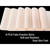 Tattoo Practice Skins with Transfer Paper, 6PCS Blank Tattoo Practice Skins &15PCS Tattoo Stencil Paper, 21PCS Soft Tattoo Fake Skin and Tattoo Tracing Paper Kit for Double Sided Tattoo Skin Practice
