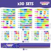Pop It Bracelets and Keychains Kids Party Favors Pack 30 - BONNYCO | Goodie Bags Stuffers For Kids Fidget Toys Bulk, Birthday Party Favors for Kids Pinata Stuffers, Goody Bag Stuffers for Kids Pop Its