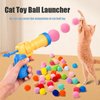 Kalimdor Cat Toy Ball Launcher,Interactive Cat Toys for Indoor Cats Adult Cats with 20Pcs Plush Balls, Kitten Toys Indoor cat Exercise,Cat Outfit