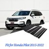 Tumukiw 8PCS Car Window Pillar Post Trim Fit for Honda Pilot 2015-2022 Gloss Black Side Door Window Cover Trim Thick PC Auto Accessories