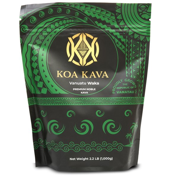 Vanuatu Koa Kava Kava Powder - 1 Kilo Premium Noble Waka Kava Tea made from Lateral Roots in Vanuatu for Authentic Relaxation. 1 Kilogram