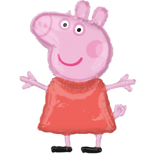 Anagram Peppa and George Happy Birthday Party Supplies Pig Foil Balloon Bouquet Decorations, BQ_4288