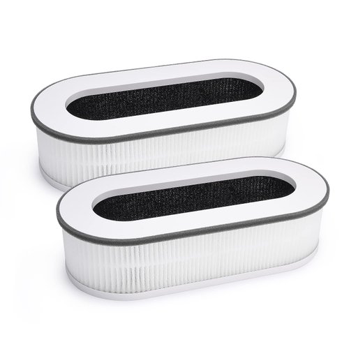 【Official Authentic】 RENPHO True HEPA Replacement Filter for RP-AP068W/RP-AP068B, 3-Stage Filtration System, Pre-Filter, True HEPA Filter,Activated Carbon Filter, Pet Hair Smell, 2 Pack