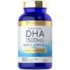 Carlyle DHA Supplement 1500mg | 180 Softgels | Omega-3 Supplement | Non-GMO, Gluten Free