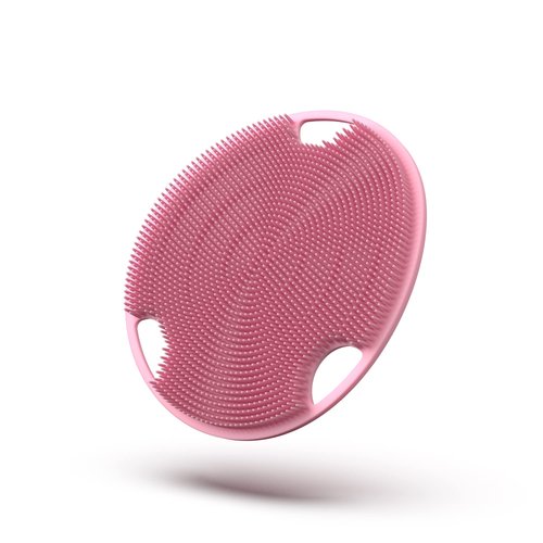 Boie USA Ultimate Flat Body Scrubber - Soft Silicone-like Exfoliating Shower Scrubber, Body Cleansing Brush - Stick-To-Wall Loofah Replacement - Anti-Acne Body Exfoliator for All Skin Types - USA Made
